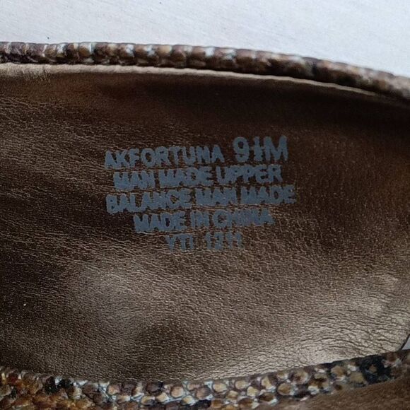 Anne Klein Women's AK Fortuna Snake Skin Pattern Wedge Slingback Sandals 9.5M - Picture 6 of 6